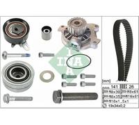 INA 530 0482 30 Bomba de agua + kit de correa de distribución