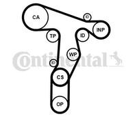 Kit de distribución + bomba de agua CT1139WP8PRO CONTINENTAL CTAM para VW SEAT