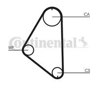 Kit de distribución + bomba de agua CT558WP1 CONTINENTAL CTAM para OPEL KADETT E