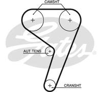Kit de distribución + bomba de agua KP25433XS-1 GATES para FORD MAZDA VOLVO