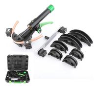 Kit de doblador de tubos hidráulicos con 8 troqueles, doblado de 90° hacia adelante/atrás para tubería de cobre, ideal para reparación de HVAC y refrigeración