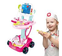 Kit de Doctor Juguete - Estación de Doctor Realista para hacer sonar jugar - Juego de vestir para niños y niñas de corta edad, cumpleaños, Navidad, fiesta, Cad