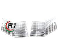 Kit de dos gema de plástico plástico para ventana de flecha trasera blanca Vespa PX 125 150 200 - Vespa LML - Vespa Arcobalo.