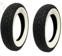 Kit de dos neumáticos de goma con banda de borde blanco, compatibles con Piaggio Vespa 150 Diesis versión Special - ET6-175 Diesel - Vespa HPX 150-170 XL.