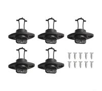 Kit de drenaje de 2 tapones con tornillos para canoa para barco, barco, kayak, popa, pozo de pescado, agujeros de drenaje de pecho de hielo