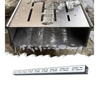 Kit de drenaje de canal de línea delgada, sistema de drenaje versátil para terraza, patio, entrada de 1.5 a 8 pulgadas de ancho (15 x 4 x 100 cm)