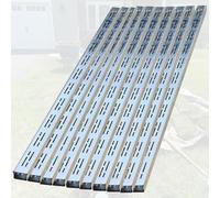 Kit de Drenaje de Canal Delgado de 39" - Sistema de Zanja de Perfil bajo para Balcones y gestión de Aguas pluviales - Acero Inoxidable - Paquete de 10 - Solución de drena