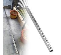 Kit de drenaje delgado de acero inoxidable, cubierta de canalón y rejilla para jardines, calzadas, patios, aceras, solución de drenaje de canal duradera para una gestión eficaz del agua