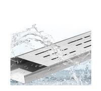 Kit De Drenaje Francés Ancho Para Jardín Drenaje De Canal De Acero Inoxidable De Alta Resistencia Con Rejillas Extraíbles Para Aceras, Jardines, Zonas Residenciales Y Baños(L 2m/6.5ft,15x5cm/5.9x2in)