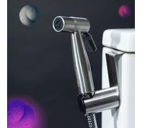 Kit de ducha Bidet para inodoro, instalación fácil, cromo, dimensiones estándar