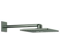 Kit de ducha con cabezal de ducha Grohe Rainshower 310 SmartActive Cube de 430 mm, 2 tipos de rociadores, 26479MS0, Color: acero satinado