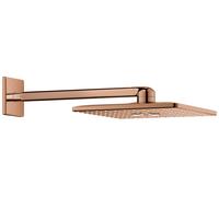 Kit de ducha con cabezal de ducha Grohe Rainshower 310 SmartActive Cube de 430 mm, 2 tipos de rociadores, 26479DA0, Color: cálido atardecer