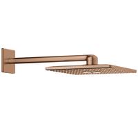 Kit de ducha con cabezal de ducha Grohe Rainshower 310 SmartActive Cube de 430 mm, 2 tipos de rociadores, 26479DL0, Color: cálido atardecer cepillado