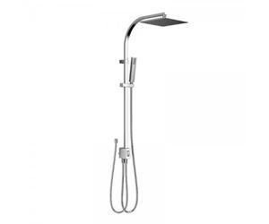 Kit de ducha HSK modelo AquaSwitch 500 UNIVERSAL, 1001740-KB17, Versión: con ducha de cabeza cuadrada, súper plana, 300x300x2mm