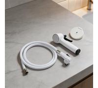 Kit de ducha marina con cabezal de mano retráctil, cabezal de ducha que ahorra agua y manguera de 5 capas para barcos, caravanas, yates (2,5 m)
