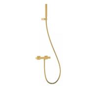 Kit de ducha monomando con teleducha móvil acabado en oro de diseño moderno SLIM TRES