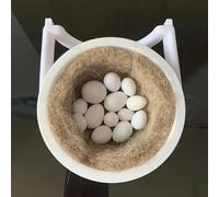 Kit de Duradero para Cría de Aves - Casa de Pájaros de Plástico Suspendida con Soportes Seguros y Tapetes Suaves para Mascotas Pequeñas