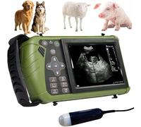 Kit De Ecografía Veterinaria Portátil Completo Para Granjas, Incluye Sonda 3.5MHz, Monitor LED 5.6″ Y Batería De Larga Autonomía, Detección De Preñez En Porcinos Y Ovinos(Machine+convex array probe)
