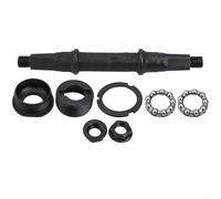 Kit de eje de pedalier de metal con copas de diseño de agujero cuadrado y rodamientos dobles de 29 mm para cuadros de bicicleta tradicionales