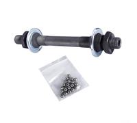 Kit de eje trasero de repuesto para buje de bicicleta NOVATEC con rodamiento de bolas de 135 mm de ancho, compatible con horquilla trasera, material de acero (kit2)