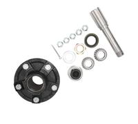 Kit de Eje y Cubo de Eje de Remolque Estable de 2000 Libras para Remolque de Barco de Carga con 5 Pernos en Cubo Tensor de 4,5 Pulgadas, Redondo BT8 de 1 Pulgada, Requiere Verificación de