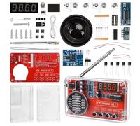 Kit de ejercicios de soldadura electrónica con radio digital y pantalla, kit de construcción electrónica DIY con módulo de carga para principiantes, estudiantes y formación STEM - Práctico juego de