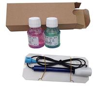Kit de electrodo PH combinado con doble unión, rango medida 0-14 PH completo de soluciones tampón para la calibración
