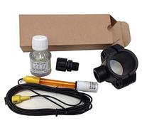 Kit de electrodo Redox (ORP) combinado con doble unión, rango medida +/- 1000 mV con solución tampón para la calibración, porta electrodo para tubería y toma de soporte de 50 mm