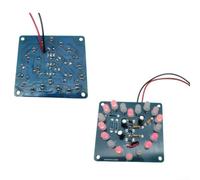 Kit de electrónica de bricolaje con PCB en forma de corazón y 18 LED rojos para enseñar principios de circuito analógico y soldadura (B)