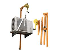 Kit de elevación de aire acondicionado de alta resistencia, polipasto de marco de acero con polea de suspensión especial, cuerdas de 10 m para una fácil instalación y soporte de aire acondicionado