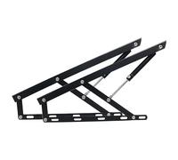 Kit de elevación de almacenamiento Elevador de cama de alta resistencia, 1 par de mecanismos de elevación de cama, elevadores de tapa neumáticos, bisagra de soporte de tapa con resortes de gas de alta