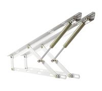 Kit de elevación de cama resistente, 1 par de mecanismos de elevación, elevadores de tapa neumáticos, bisagra de soporte de tapa con resortes de gas resistentes, caja de cama plegable, sofá cama, caja