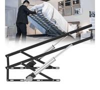 Kit de elevación hidráulica de cama resistente con resorte de gas neumático de 87 cm, elevador de tapa de cama para soluciones de almacenamiento mejoradas y optimización del espacio, ideal para