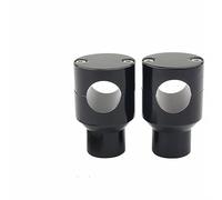 Kit De Elevadores De Manillar De 7/8 "y 1", Abrazadera De Montaje De Aluminio CNC para Y&amaha Manillar De Motocicleta De 25mm Estable(Negro)