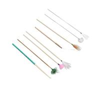 Kit De Eliminación De Cera De Oídos De Masaje y Limpieza Profunda con 7 Uds. De Plumas para Limpiar los Oídos y Estera De bambú para una Experiencia Relajante y Calmante