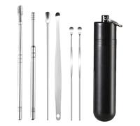 Kit de eliminación de cera para oídos,Kit de limpieza de oídos | Kit de eliminación de cera para oídos de acero inoxidable,Juego de selección de oídos seguro, kit de limpieza de oídos