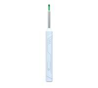 Kit de eliminación de cerumen con cámara y luz, 6 cucharas de oído, para dispositivos iOS y Android, color blanco