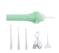 Kit de eliminación de cerumen, limpiador eléctrico reutilizable con luz, herramienta de cuidado personal para perforación, presión auditiva, obstruido en casa, viajes, familia, personal