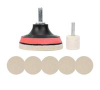 Kit de Eliminación de Rayones en el Vidrio del Parabrisas del Automóvil con Polvo de óxido de Cerio y Almohadillas de Pulido para Reparación de Daños en la Escobilla del Limpiaparabrisas,