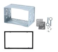 Kit de Embellecedor Coche Radio Cage 2 DIN Estéreo Para Automóvil, Instalación En Panel Biselado Para Tablero, Reproductor De DVD, Placa De Montaje Del Marco Marcos para el tablero del automóvil