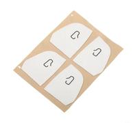 Kit de embellecedor de botón de interruptor de puerta para TESLA para modelo 3 para modelo Y, hecho de tela de gamuza para mejorar el acabado interior y la facilidad de uso (blanco)