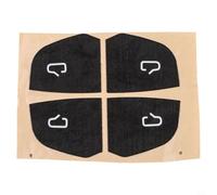 Kit de embellecedor de botón de interruptor de puerta para TESLA para modelo 3 para modelo Y, hecho de tela de gamuza para mejorar el acabado interior y la facilidad de uso (negro)