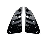 Kit de embellecedor para parabrisas de coche para VW Polo MK4, 9N, MK5, 6R, 6C, MK6, parasoles triángulo trasero, accesorios para la cubierta del alerón lateral (negro brillante MK6)