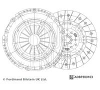Kit de embrague ADBP300103 BLUE PRINT para OPEL ALFA ROMEO