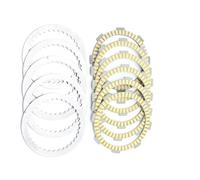 Kit de Embrague Placa De Embrague Motocicleta, Disco Fricción Acero para Honda VT250C para Magna MC29 1995-1997 VTR250 MC33 1998-2007 2006 2005 2004 2003(Silver Yellow)