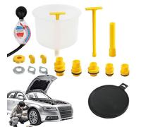 Kit de embudo de refrigerante, embudo de refrigerante, Descarga del radiador 16 piezas Embudos para uso automotriz Embudo de aceite a prueba de derrames, Kit de embudo de llenado de radiador con proba