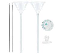 Kit De Embudo Para Abalorios: Embudo Para Manualidades De PVC De 27 Cm, Incluye Agujas Para Abalorios, Suministros Multiusos Para Hacer Joyas, Herramienta Artesanal Para Cuentas De Arcilla, Inserción
