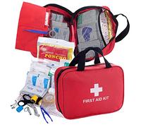 Kit de Emergencia Completo - Botiquín de Primeros Auxilios 180 Piezas con Martillo de Ventana y Bolsa de Hielo, Ideal para Hogar, Coche, Camping, Viajes y Deportes al Aire Libre