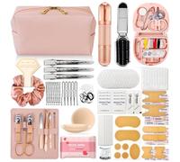 Kit de Emergencia de Boda para Mujer, 39 artículos Esenciales para Novias, Equipo de Novia, Kit de Viaje Todo en uno, Cuidado Personal, Conjunto de Viaje para Mujer, Rosa, Rubor y Rosa