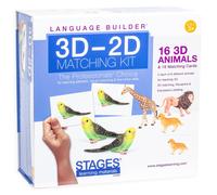 Kit de emparejamiento de animales 3D y 2D de Language Builder para la educaci n sobre el autismo y la terapia ABA